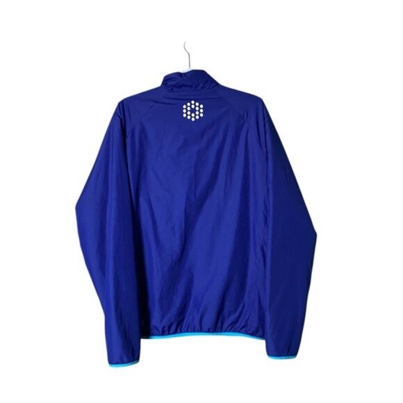 Vtg Y2K Puma Men Golf Jacket Warm Cell Half Zip Puffer Large Logo Gorpcore 90s - Picture 5 of 14